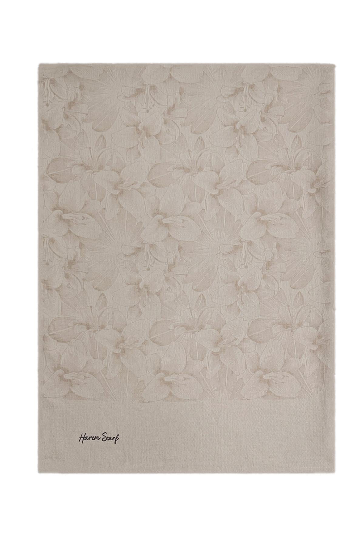 Harem Scarf Viskon Şal - Gold Derin - Açık Vizon