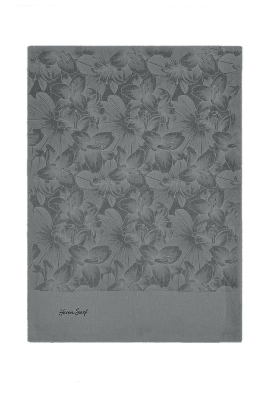 Harem Scarf Viskon Şal - Gold Derin - Gri