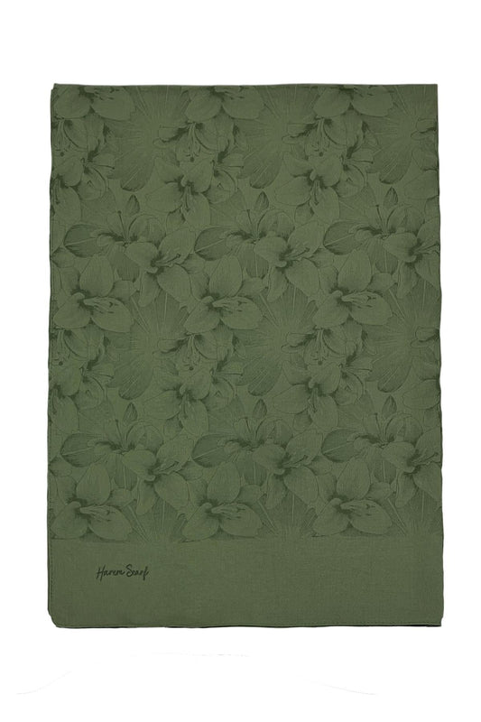 Harem Scarf Viskon Şal - Gold Derin - Haki