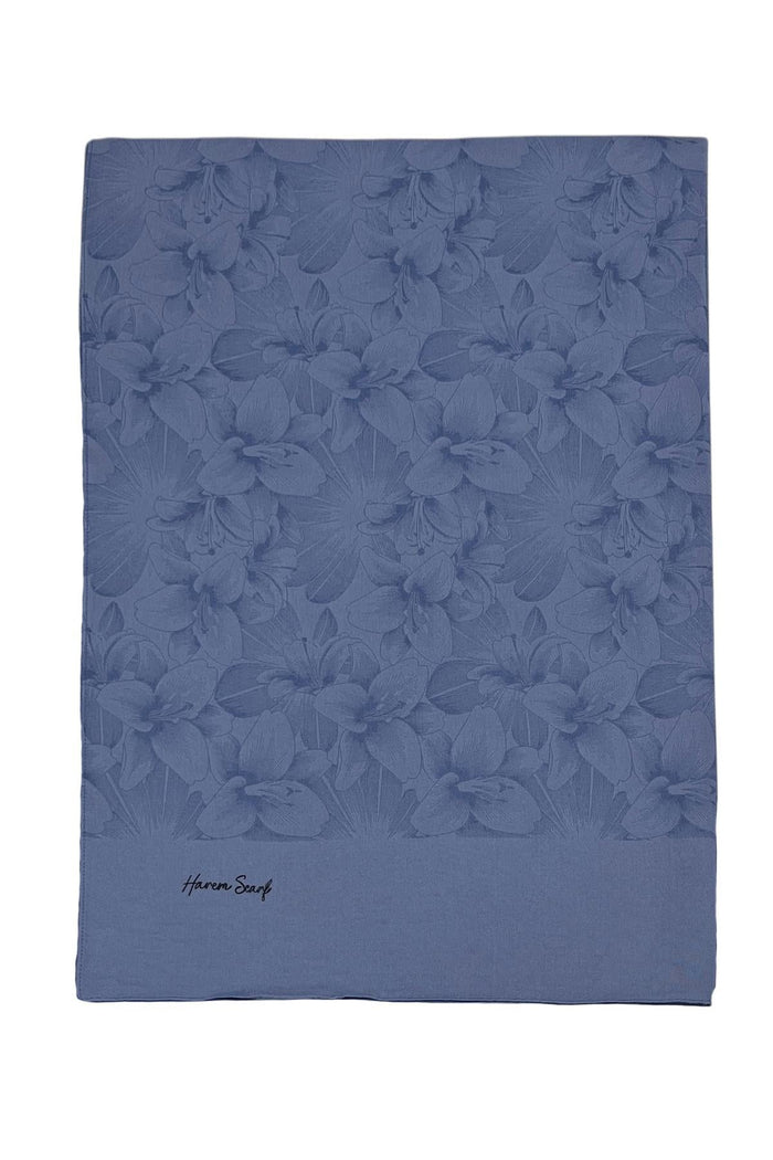 Harem Scarf Viskon Şal - Gold Derin - Koyu İndigo