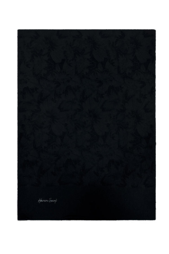 Harem Scarf Viskon Şal - Gold Derin - Siyah