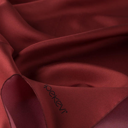 İpekevi Düz Twill İpek Eşarp - Bordo