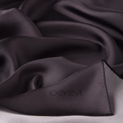 İpekevi Düz Twill İpek Eşarp - Füme