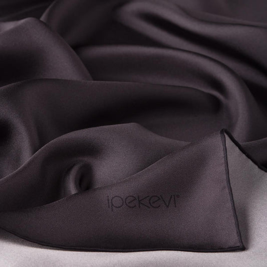 İpekevi Düz Twill İpek Eşarp - Füme