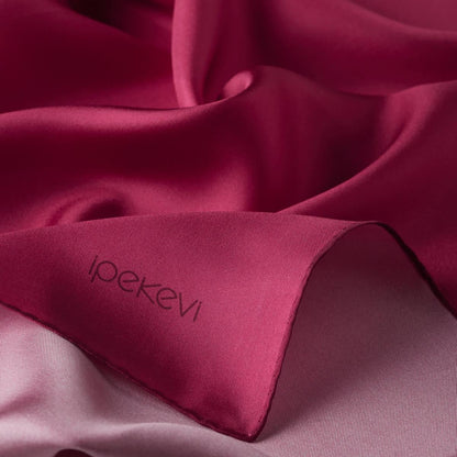 İpekevi Düz Twill İpek Eşarp - Fuşya