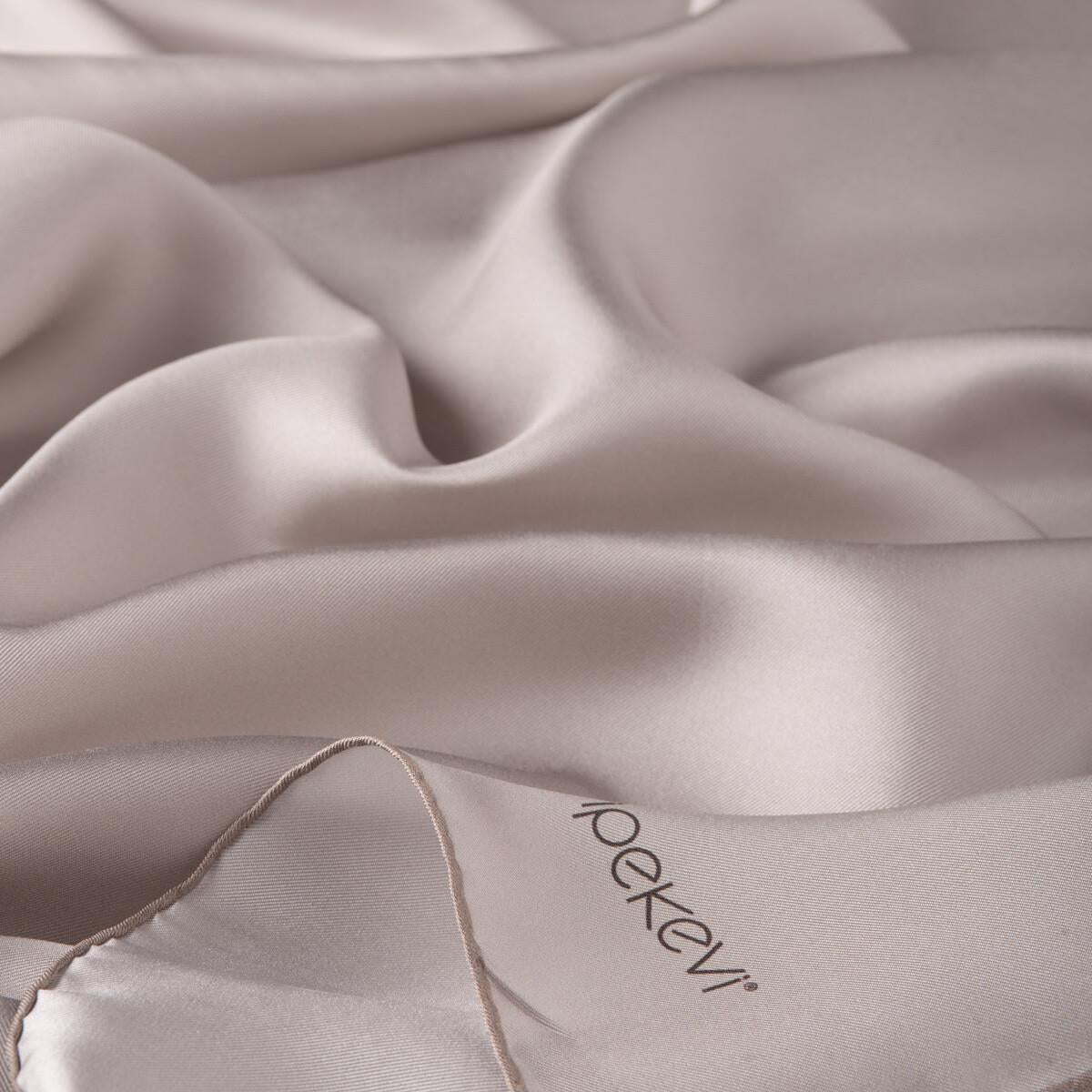İpekevi Düz Twill İpek Eşarp - Gümüş