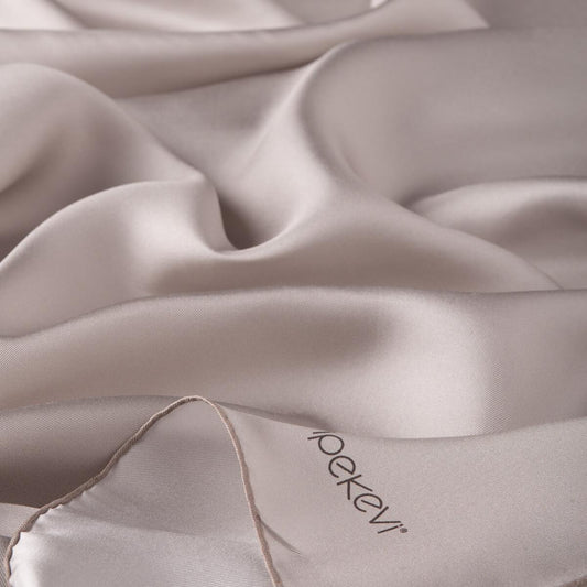 İpekevi Düz Twill İpek Eşarp - Gümüş