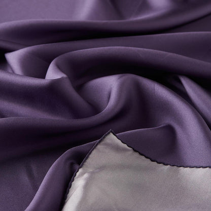 İpekevi Düz Twill İpek Eşarp - Mor Menekşe