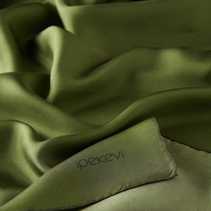 İpekevi Düz Twill İpek Eşarp - Osmanlı Yeşili