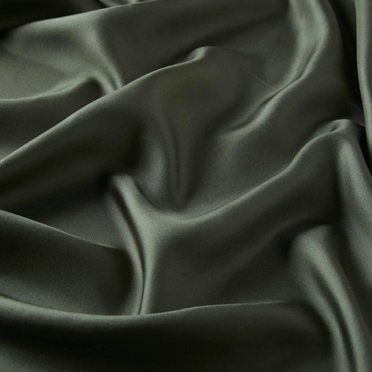İpekevi Düz Twill İpek Eşarp - Zeytin