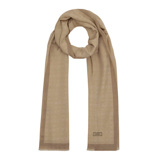 İpekevi Monogram Şal - Camel