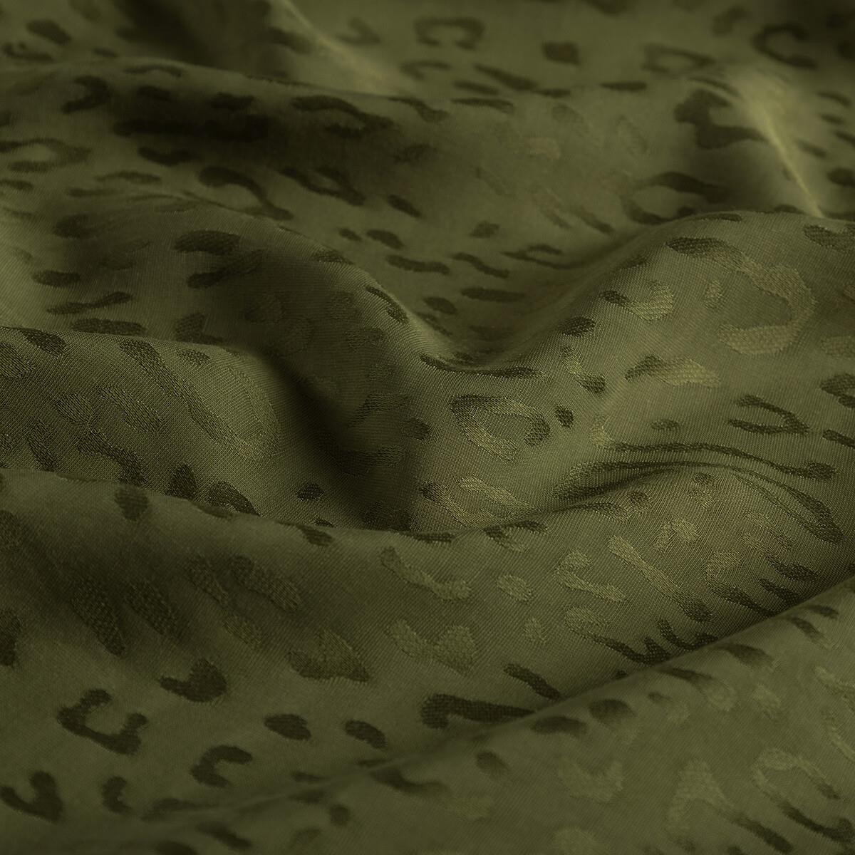 İpekevi Monogram Şal - Leopar Desenli - Çam Kokusu