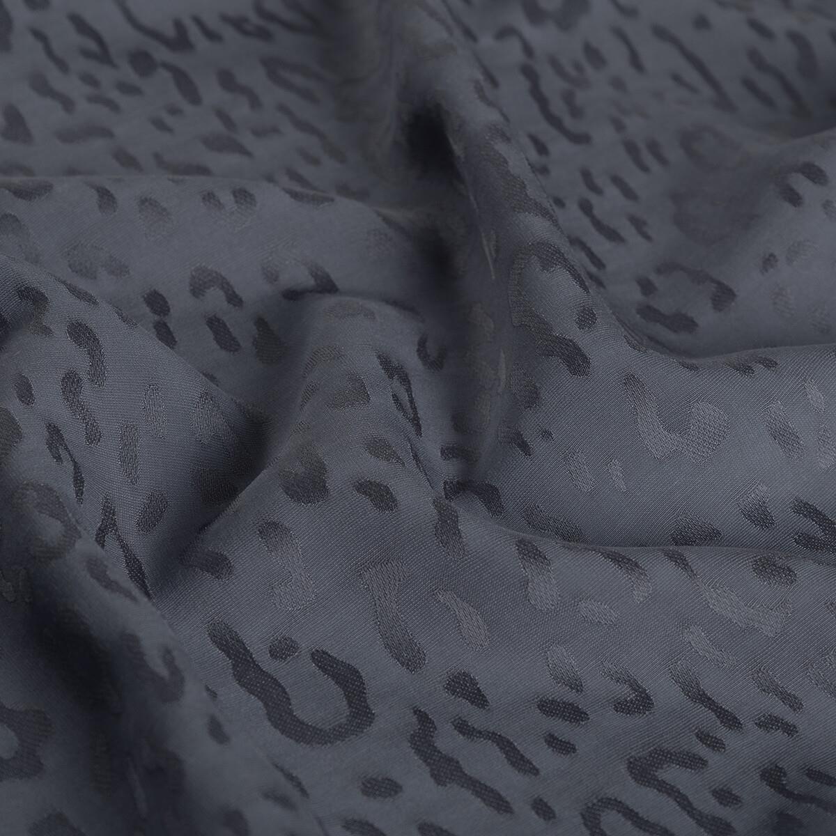 İpekevi Monogram Şal - Leopar Desenli - Gümüş