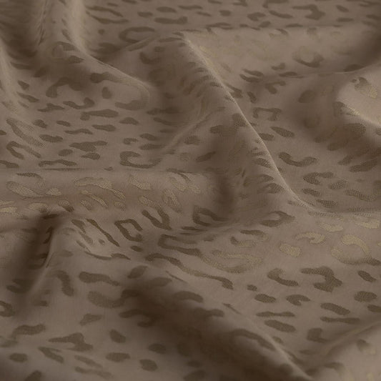 İpekevi Monogram Şal - Leopar Desenli - Vizon