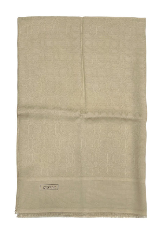 İpekevi Monogram Şal - Mini Seljuk - Bej