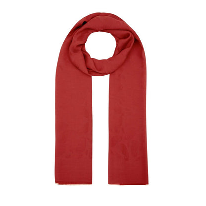 İpekevi Monogram Şal - Paisley Desenli - Bordo