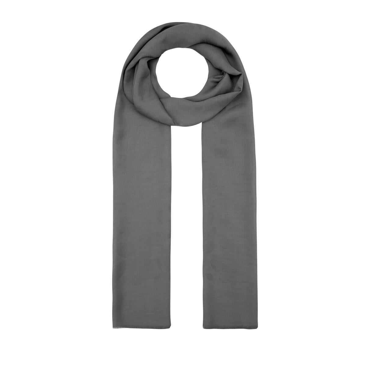 İpekevi Monogram Şal - Paisley Desenli - Füme