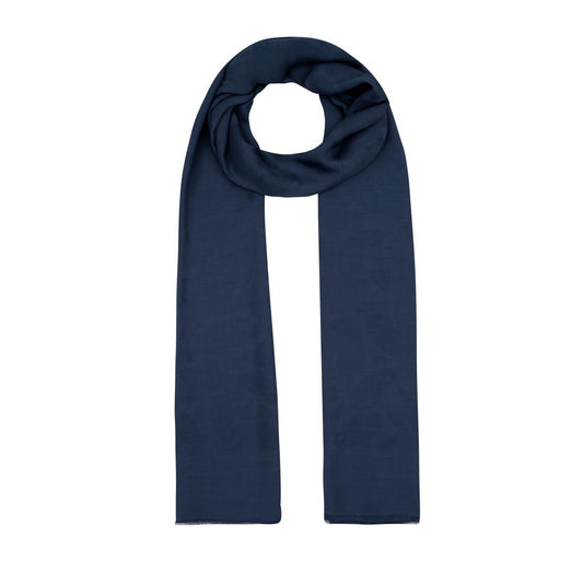 İpekevi Monogram Şal - Paisley Desenli - Lacivert