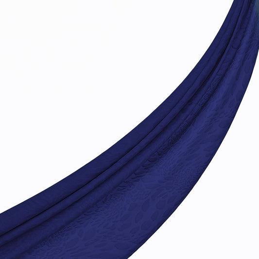 İpekevi Monogram Şal - Vahra Desenli - Saks Mavisi