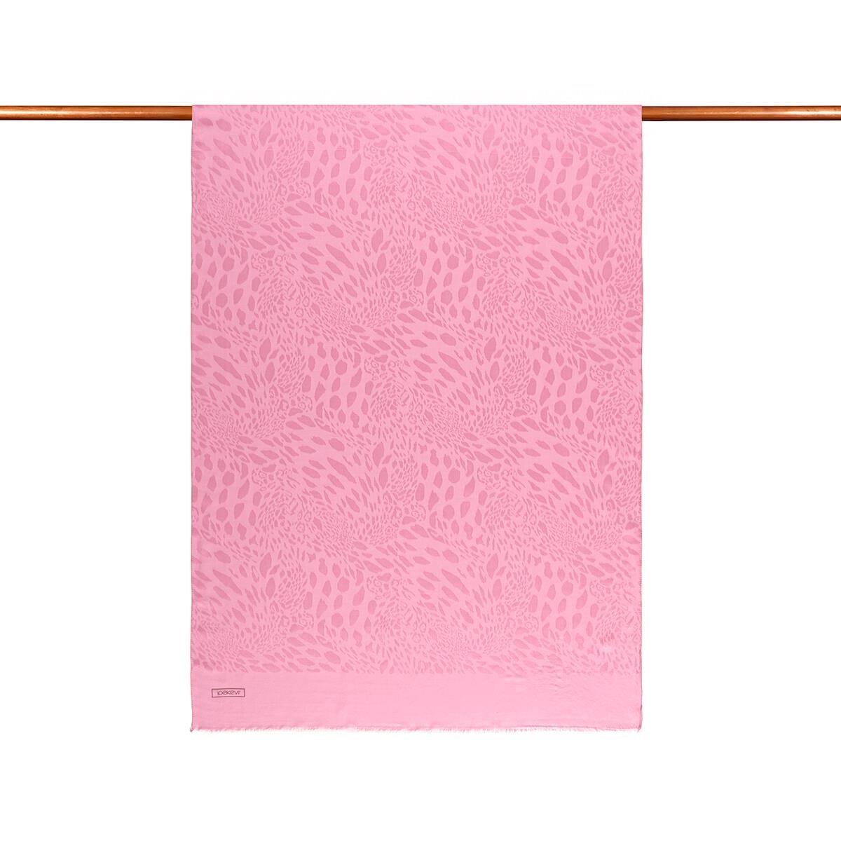 İpekevi Monogram Şal - Vahra Desenli - Şeker Pembe