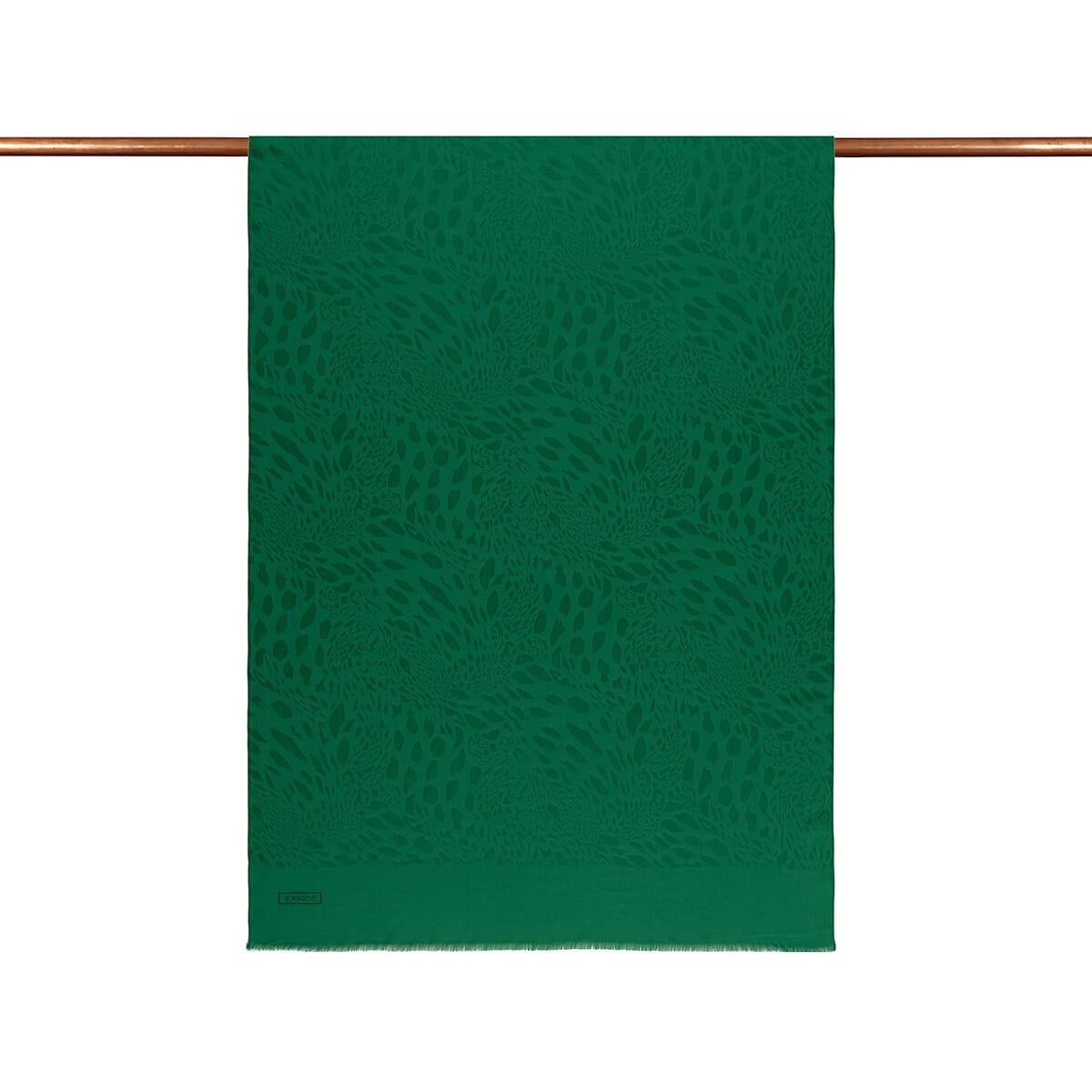 İpekevi Monogram Şal - Vahra Desenli - Zümrüt