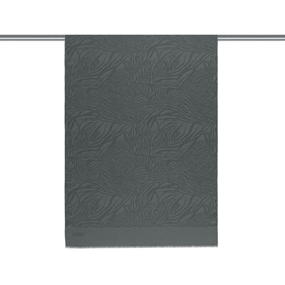 İpekevi Monogram Şal - Zebra Desenli - Füme