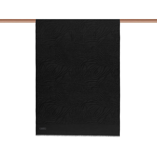 İpekevi Monogram Şal - Zebra Desenli - Siyah