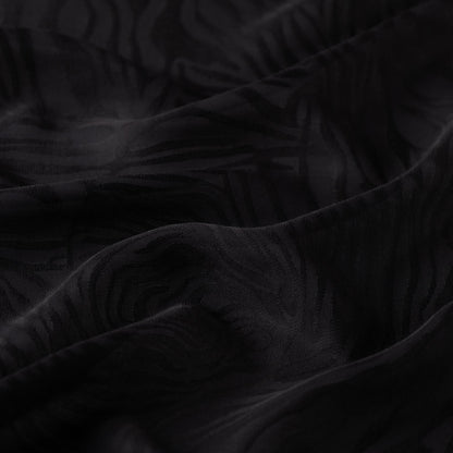 İpekevi Monogram Şal - Zebra Desenli - Siyah