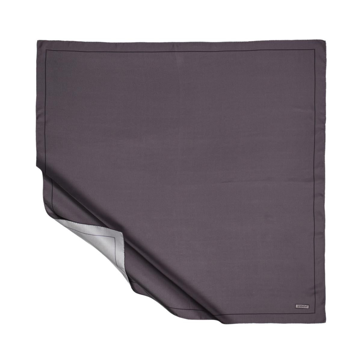İpekevi Twill İpek Eşarp - Çerçeve - Füme