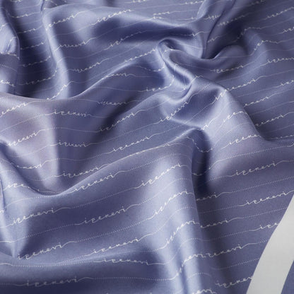 İpekevi Twill İpek Eşarp - Çizgili Signature - Violet