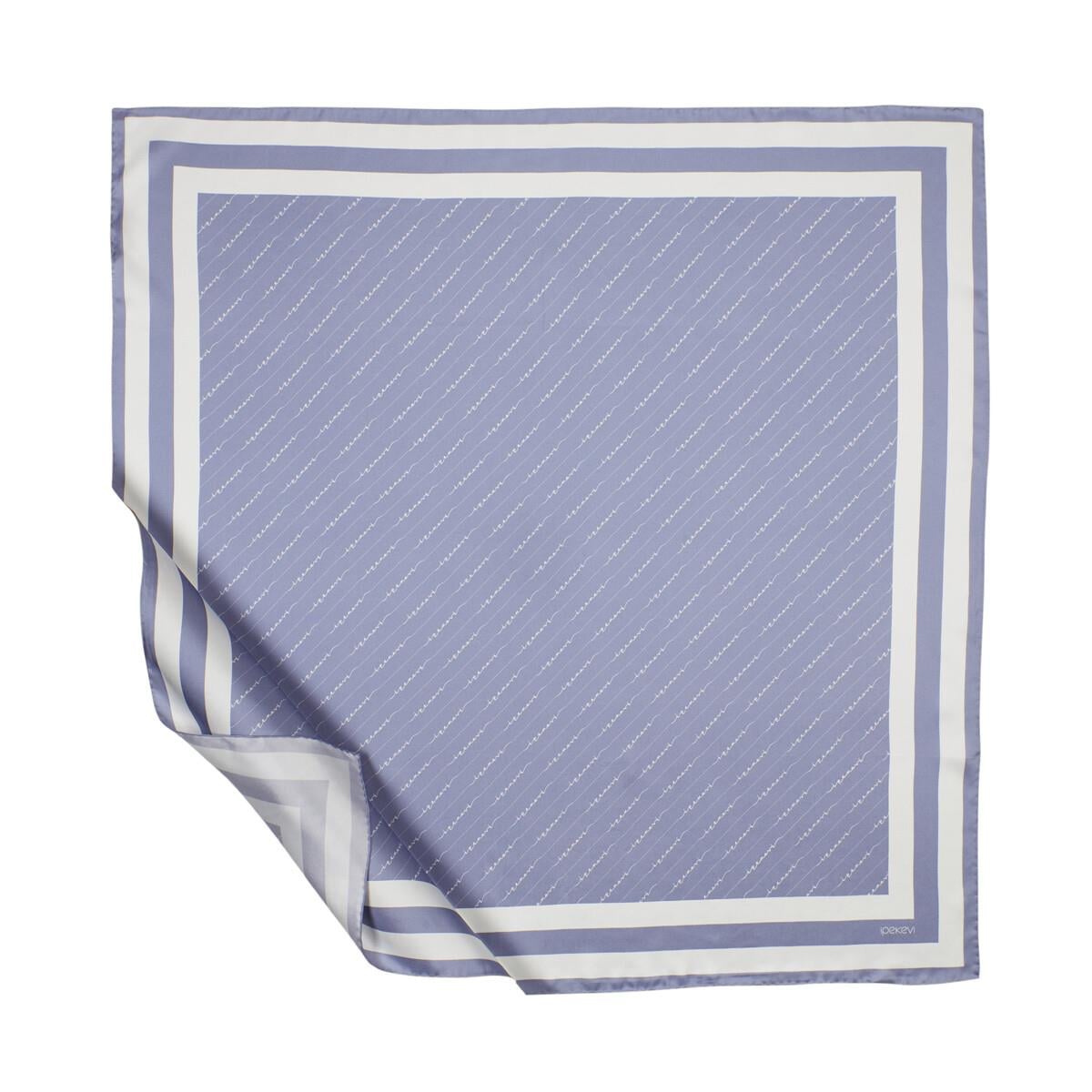 İpekevi Twill İpek Eşarp - Çizgili Signature - Violet