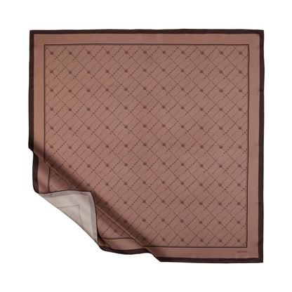 İpekevi Twill İpek Eşarp - Monogram - Puslu Leylak