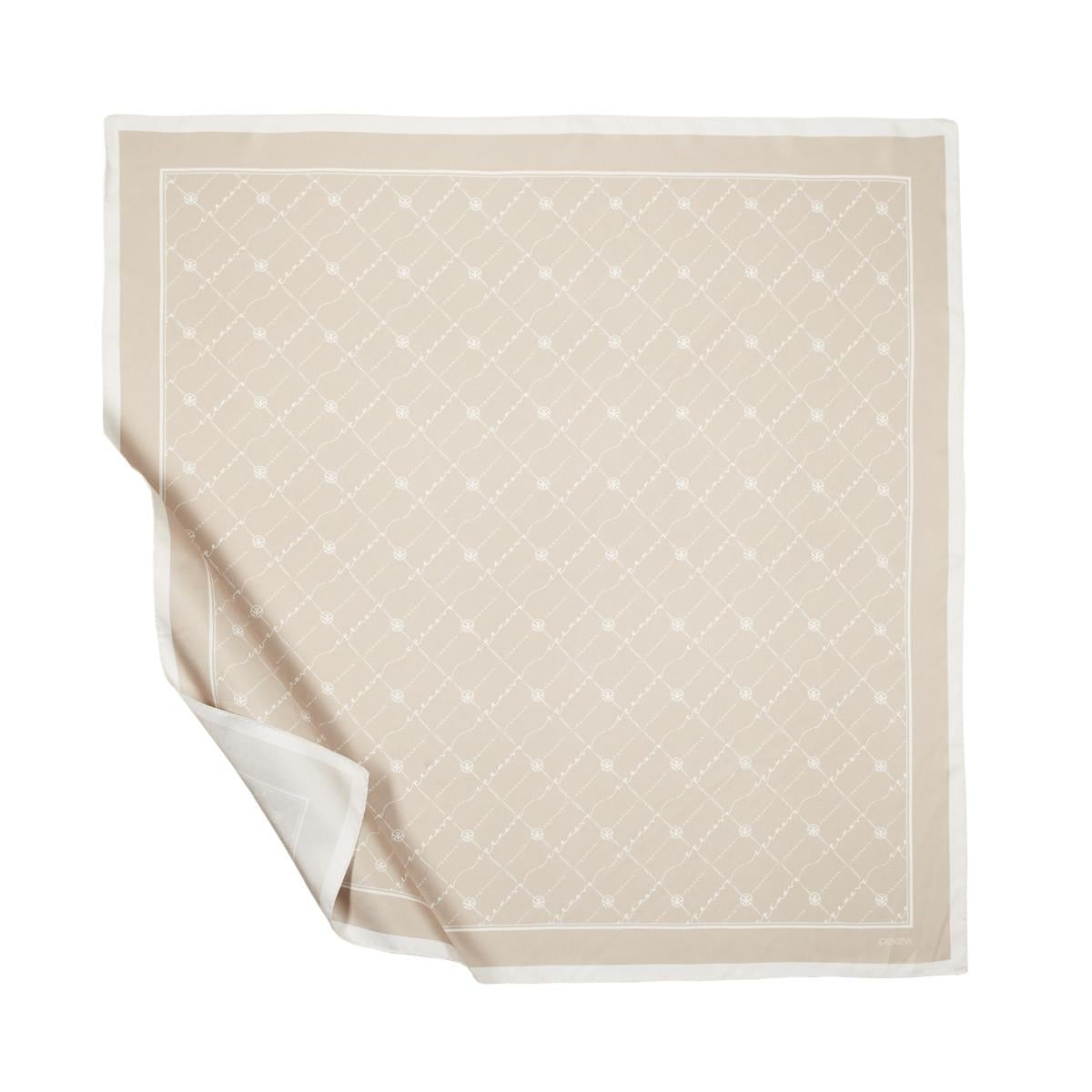 İpekevi Twill İpek Eşarp - Monogram - Vizon