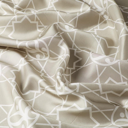 İpekevi Twill İpek Eşarp - Seljuk Monogram - Nil Yeşili