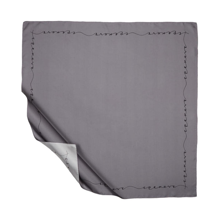 İpekevi Twill İpek Eşarp - Signature - Füme Siyah