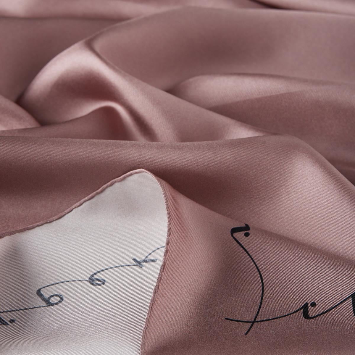 İpekevi Twill İpek Eşarp - Signature - Gülkurusu