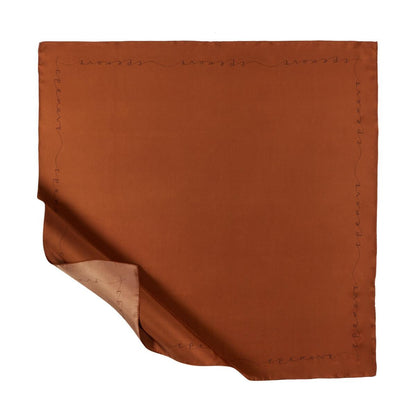 İpekevi Twill İpek Eşarp - Signature - Taba