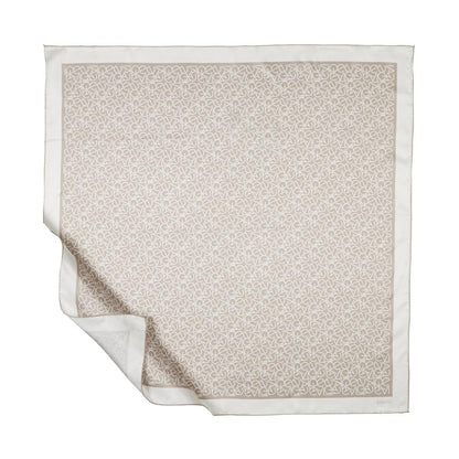 İpekevi Twill İpek Eşarp - Typo Monogram - Kaya Taşı