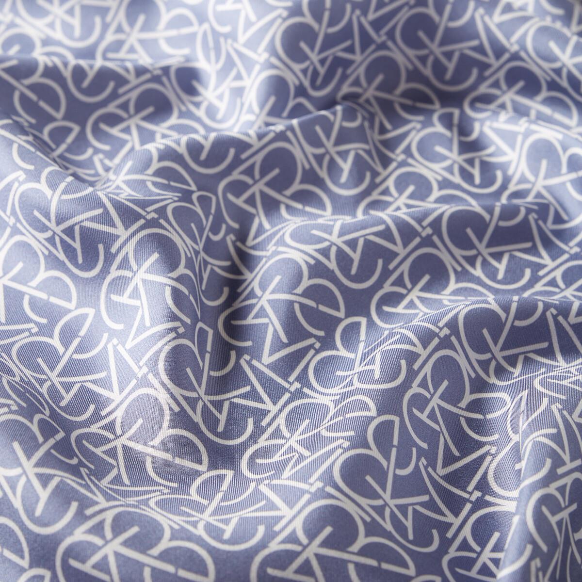 İpekevi Twill İpek Eşarp - Typo Monogram - Mor