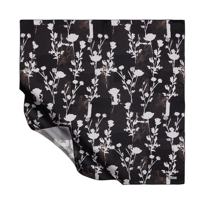 İpekevi Twill İpek Eşarp - Vintage Silhouette - Siyah