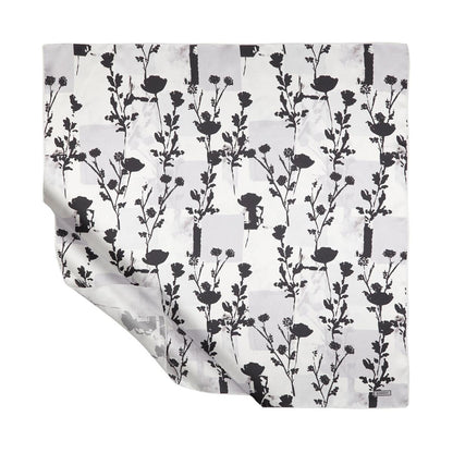 İpekevi Twill İpek Eşarp - Vintage Silhouette - Beyaz