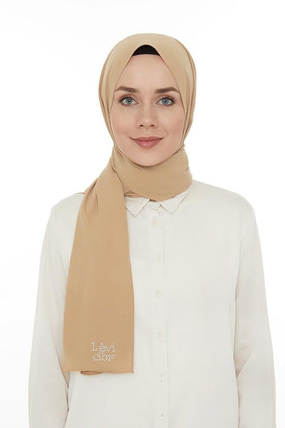 Levidor Medine İpeği Şal - Soft Camel