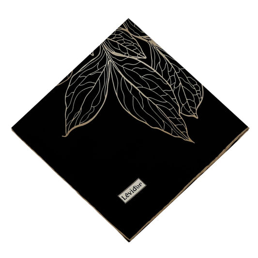 Levidor Twill İpek Eşarp - 2047 - Siyah Vizon