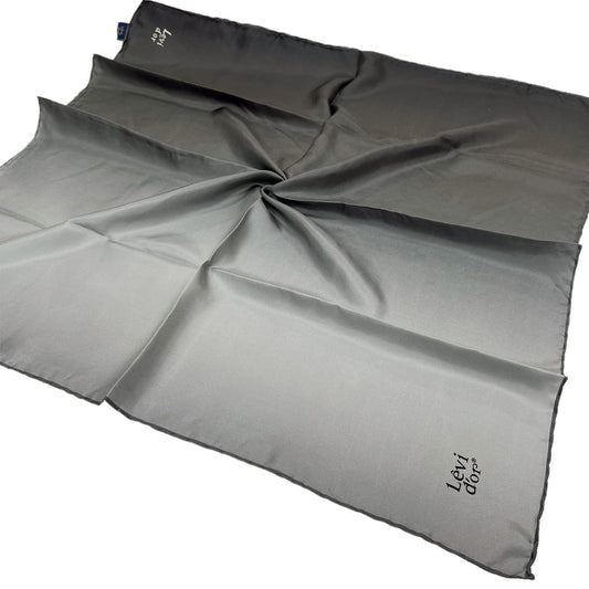 Levidor Twill İpek Eşarp - Degrade - Gri Füme