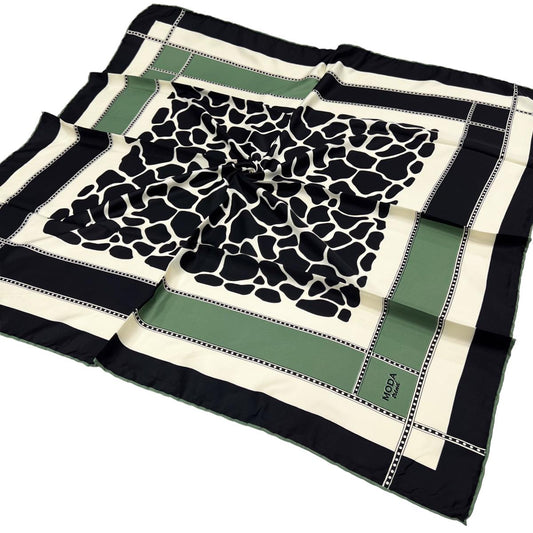 Moda Trend Twill Eşarp - 2135 - Yağ Yeşili