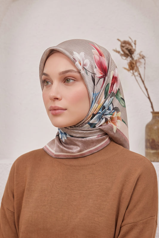 Armine Sport Twill Eşarp - 8532-81 Soft Pudra