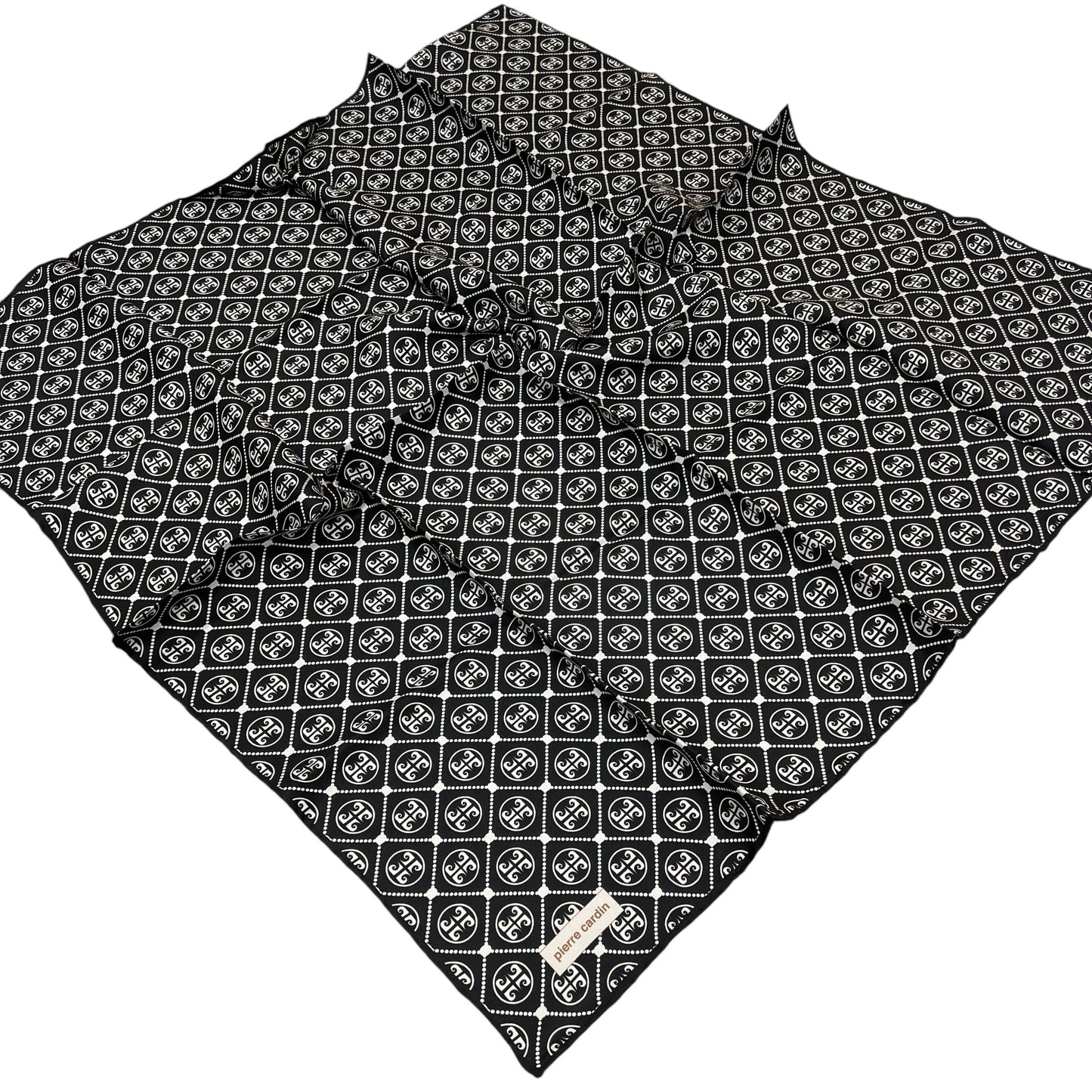 Pierre Cardin İpek Eşarp - 8631438-911 Siyah Krem