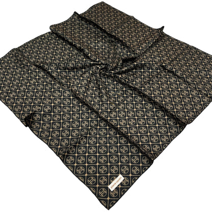 Pierre Cardin İpek Eşarp - 8631438-912 Siyah Kahve