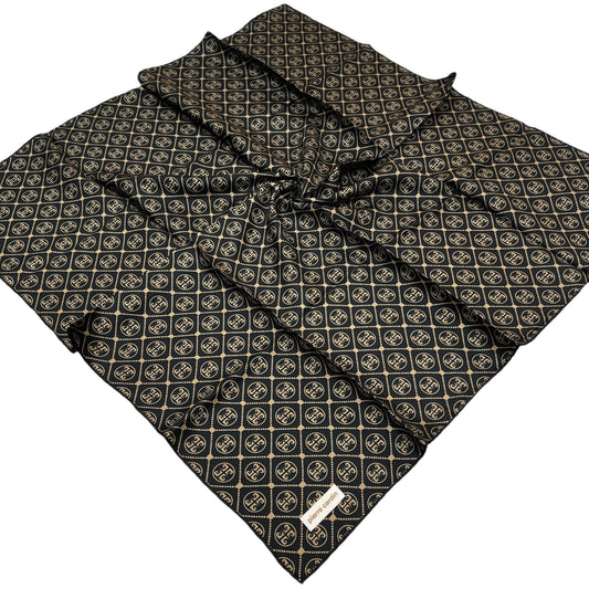 Pierre Cardin İpek Eşarp - 8631438-912 Siyah Kahve
