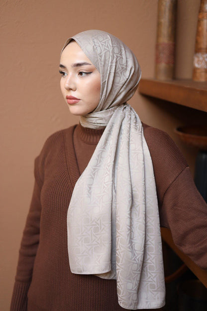 Silk Home Deluxe Şal - 40003 Açık Taş